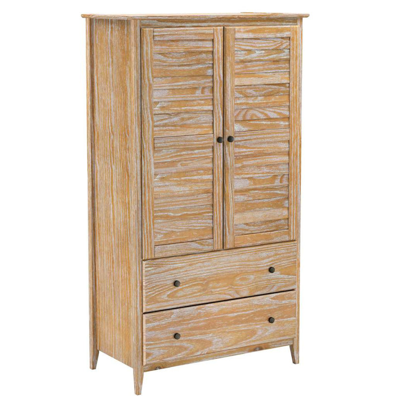 Grain Wood Furniture Greenport Solid Wood Armoire & Reviews Wayfair